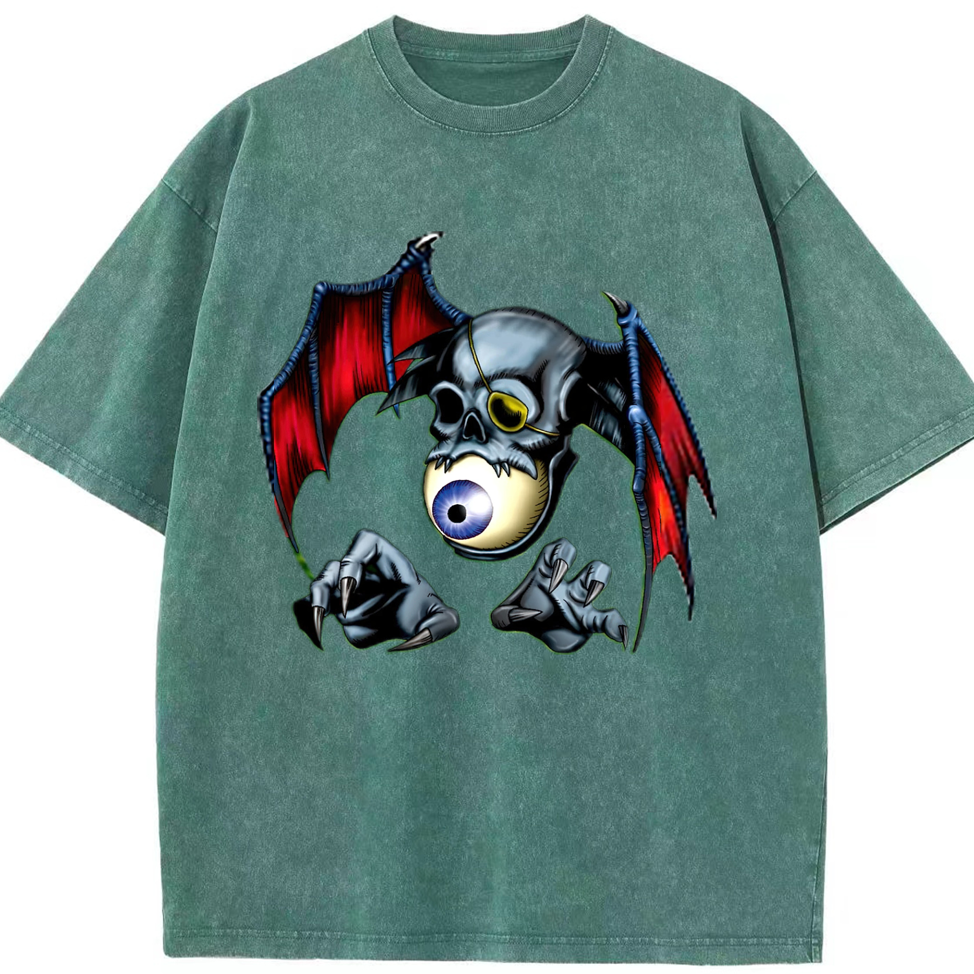 （画像用） 遊☆戯☆王 Yu-Gi-Oh! 綿100% ヴィンテージ風 半袖Tシャツ（フロントプリント）